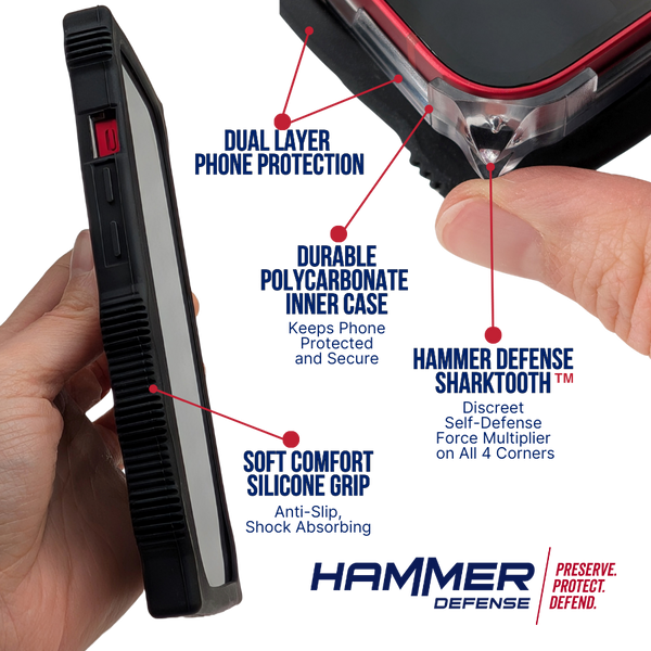 PREORDER iPhone 17 Models Sharktooth™ Self-Defense Phone Case